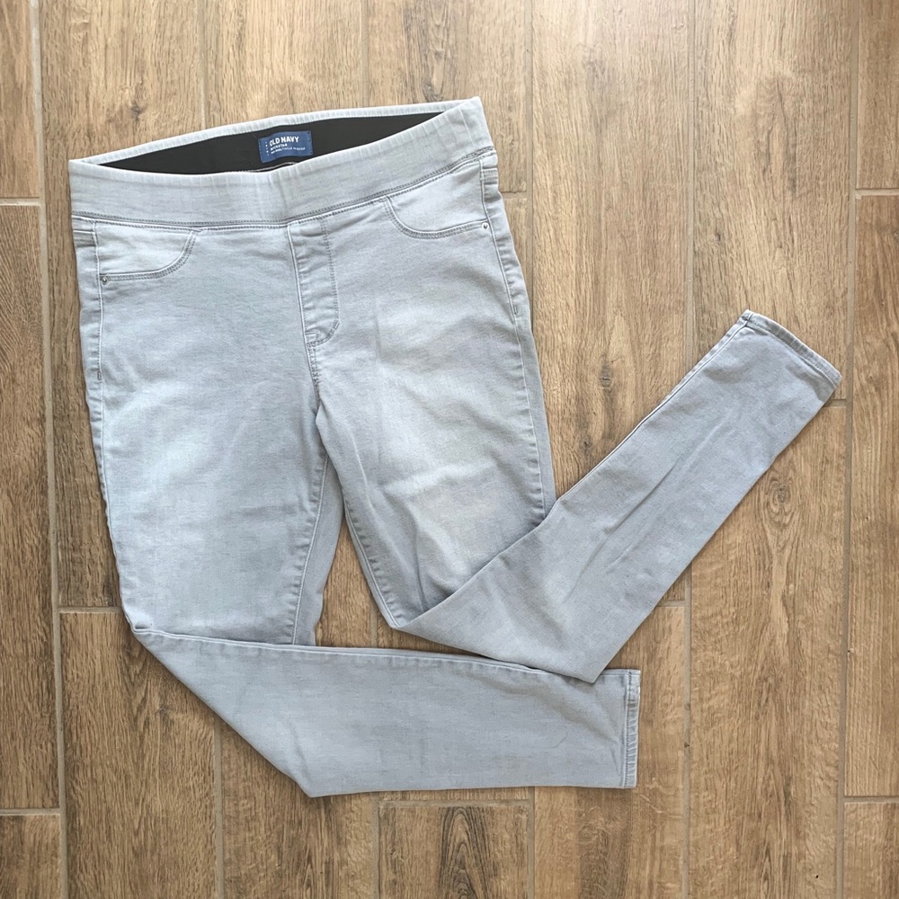 Old Navy Rockstar Jeggings Mid Rise Grey